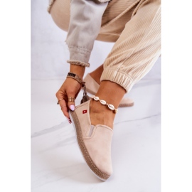 Damen Espadrilles Slip-On Big Star JJ276001 Beige 1