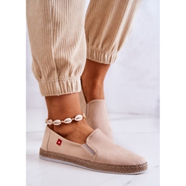 Damen Espadrilles Slip-On Big Star JJ276001 Beige 2