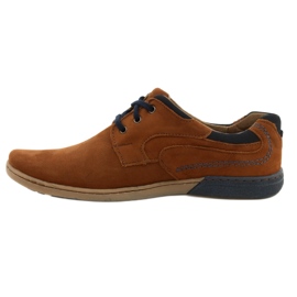 KOMODO Lässige Herrenschuhe 861L DK.Camel braun 1