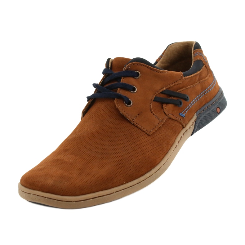 KOMODO Lässige Herrenschuhe 861L DK.Camel braun 3