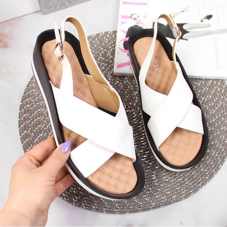 Keilsandalen Vinceza W JAN117B weiß 1