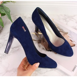 Wildlederpumps Sergio Leone W SK3AP marineblau navy blau 1