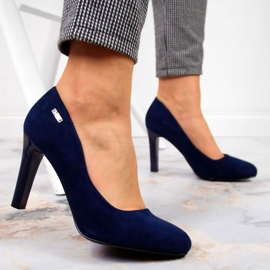 Wildlederpumps Sergio Leone W SK3AP marineblau navy blau 2