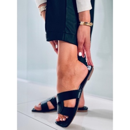 Pantoletten mit quadratischer Sohle Nitya Black schwarz 2