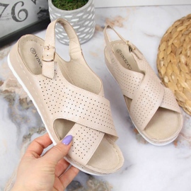 Keilsandalen Vinceza W JAN106B beige 1