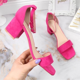 Sandalen auf dem Pfosten von Vinceza W JAN107C rosa 1