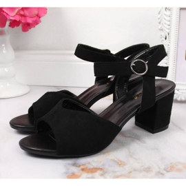 Schwarze Sandalen auf dem Posten von Vinceza W JAN113A 2