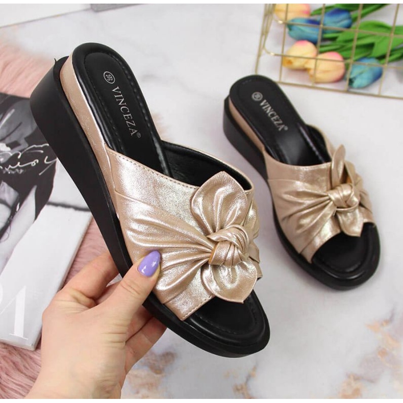 Keilhausschuhe Vinceza W JAN115A golden 1