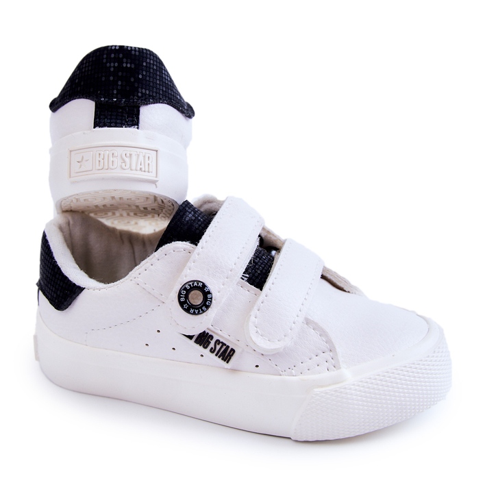 Kinderturnschuhe mit Klettverschluss Big Star JJ374108 Weiß-Schwarz 2