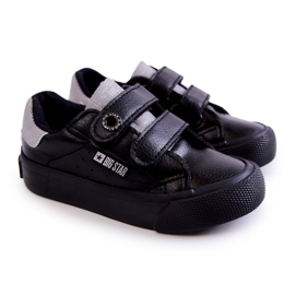 Kinderturnschuhe mit Klettverschluss Big Star JJ374110 Schwarz-Grau 1