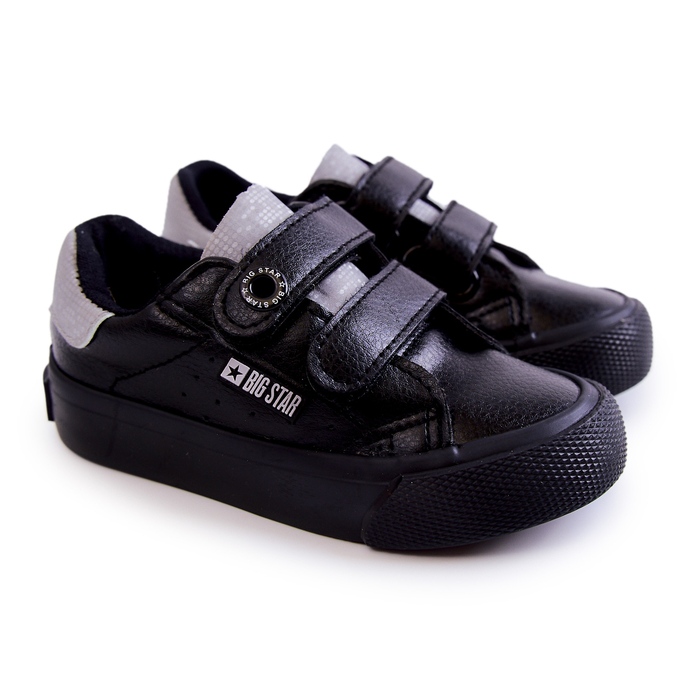 Kinderturnschuhe mit Klettverschluss Big Star JJ374110 Schwarz-Grau 1