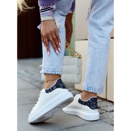 FE1 Klassische Damen Sportschuhe Schwarz und Weiß Meleris 2