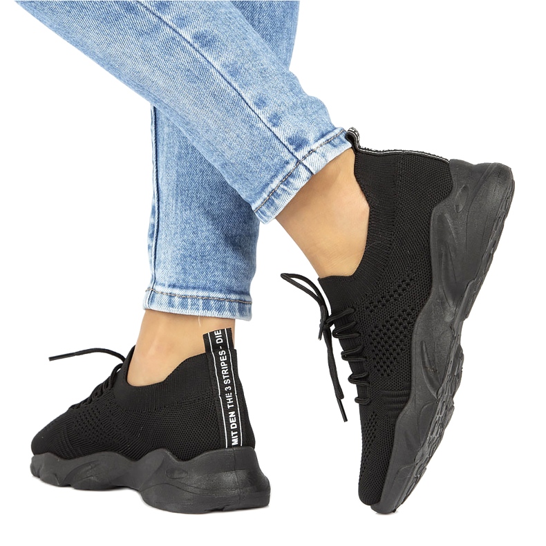 Filippo DTN2184/22 Schwarze Frauensocken Sportschuhe 2