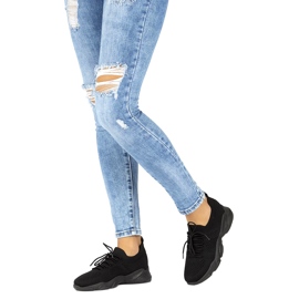 Filippo DTN2184/22 Schwarze Frauensocken Sportschuhe 1