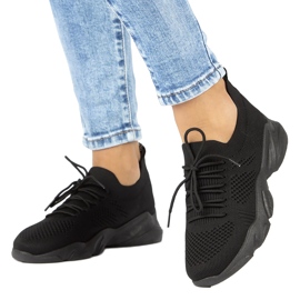 Filippo DTN2184/22 Schwarze Frauensocken Sportschuhe 3