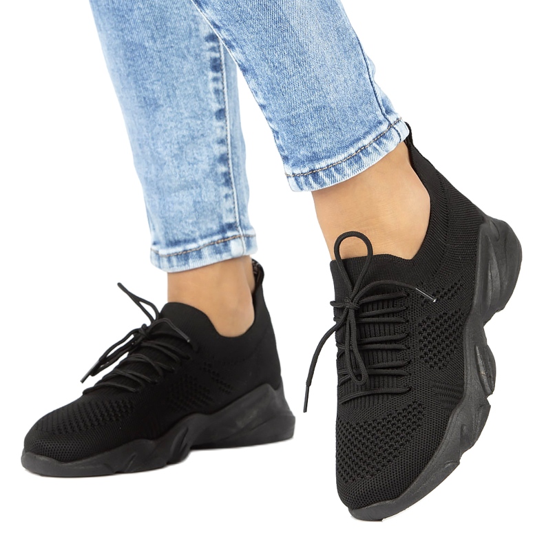 Filippo DTN2184/22 Schwarze Frauensocken Sportschuhe 3