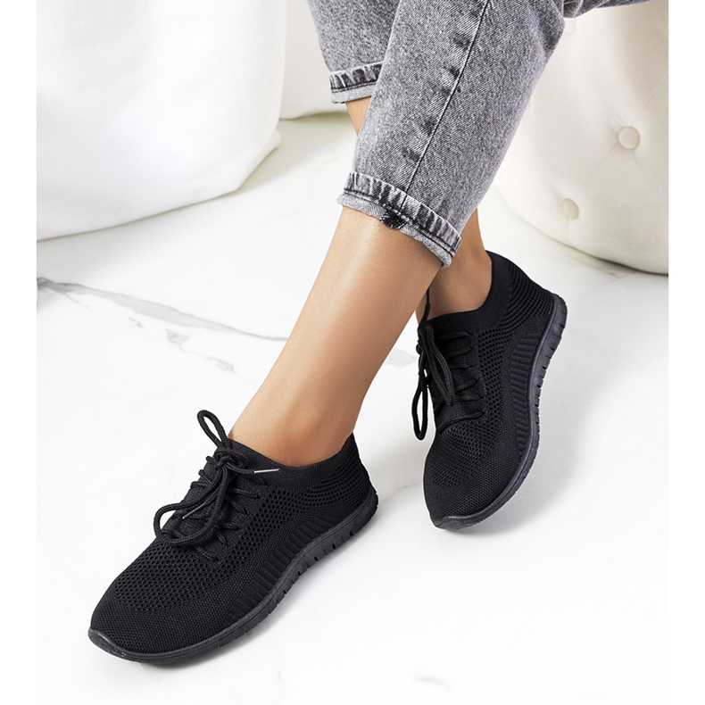 Schwarze Bertens-Turnschuhe 1