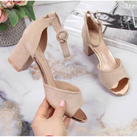 Sandalen auf dem beigen Pfosten Vinceza W JAN96D 1