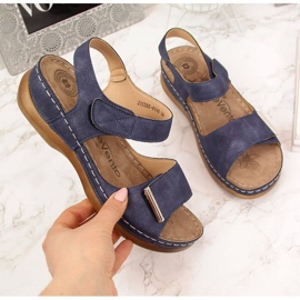 Sandalen mit Klettverschluss eVento W EVE223C marineblau 1