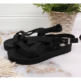 Zaxy W INT1706 Römersandalen aus Gummi schwarz 2