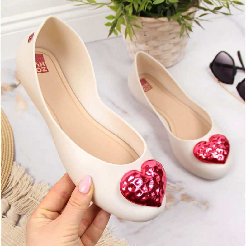 Meliski Ballerinas mit Herz Zaxy W INT1711A beige 1