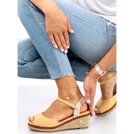 Sandalen Espadrilles auf dem Keil Mandira Yellow gelb 2