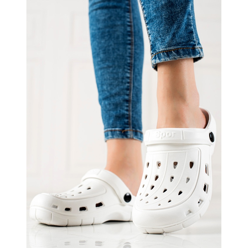 TRENDI Hellweiße Flip-Flops 1