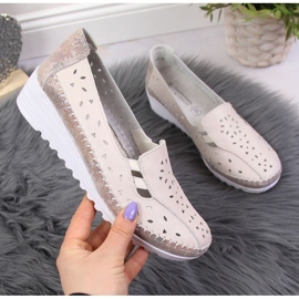 Keilschuhe aus Leder beige T.Sokolski W SCA156 1