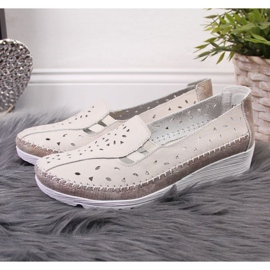 Keilschuhe aus Leder beige T.Sokolski W SCA156 2