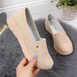 Lederschuhe auf dem Keil Filippo W PAW343B beige 1