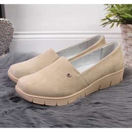 Lederschuhe auf dem Keil Filippo W PAW343B beige 2