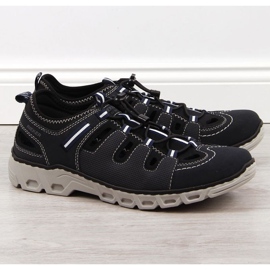 Lederschuhe Rieker M RKR510 marineblau 1