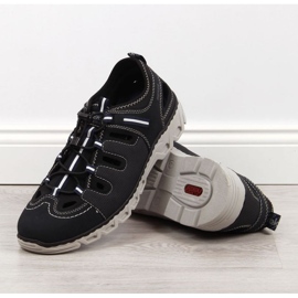 Lederschuhe Rieker M RKR510 marineblau 2