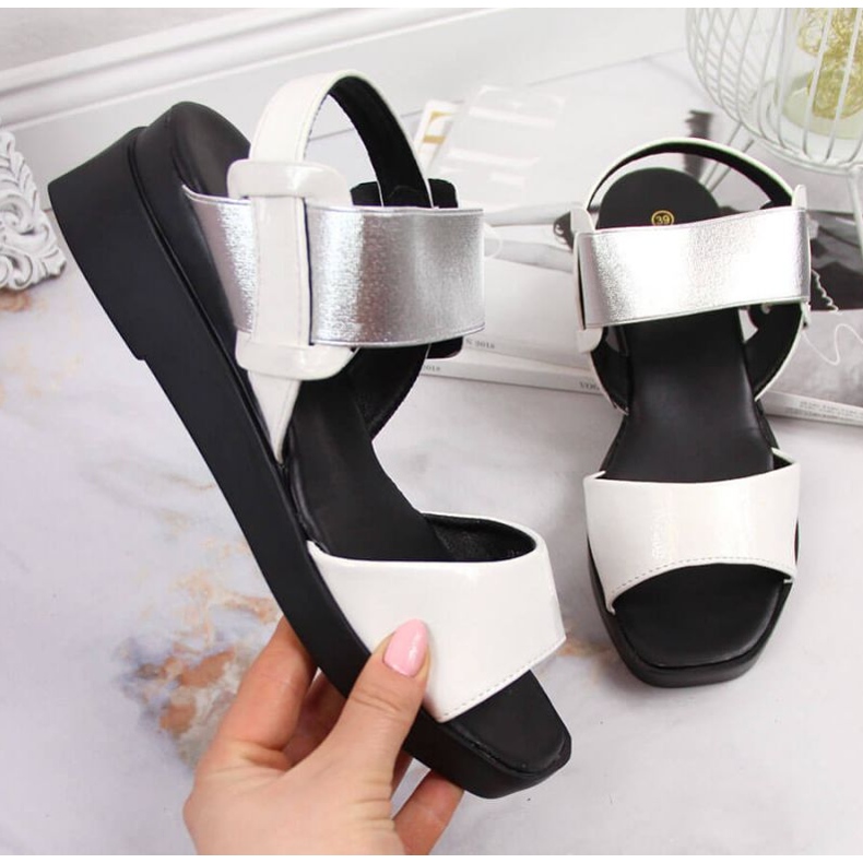 Keilsandalen Potocki W WOL75B weiß 1