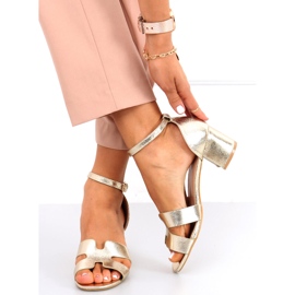 Nabila Gold Sandaletten mit hohem Absatz golden 2