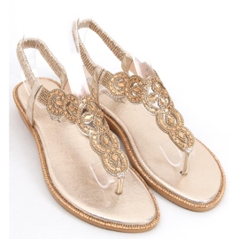 Saida Gold-Flip-Flops golden 2