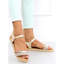 Tenda Gold Damensandalen golden 1