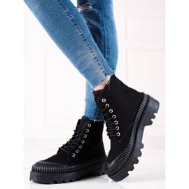 Melisa Modische Sneaker auf der Plattform schwarz 1