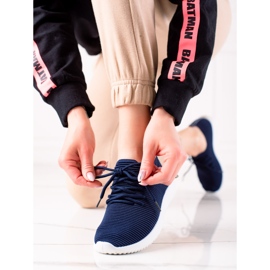 TRENDI Leichte Sport-Sneaker marineblau blau 1