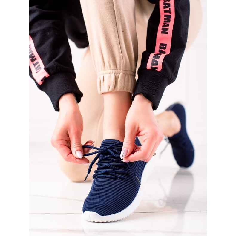 TRENDI Leichte Sport-Sneaker navy blau blau 1