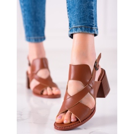 Sandaletten aus Leder LA.FI braun 2