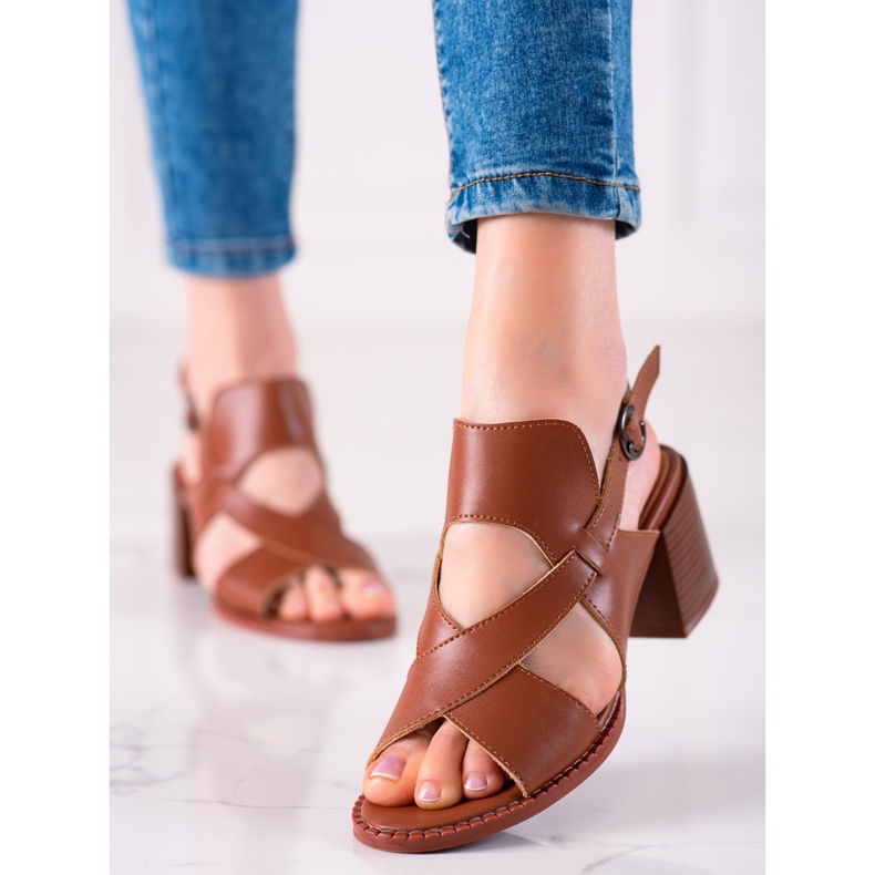 Sandaletten aus Leder LA.FI braun 2