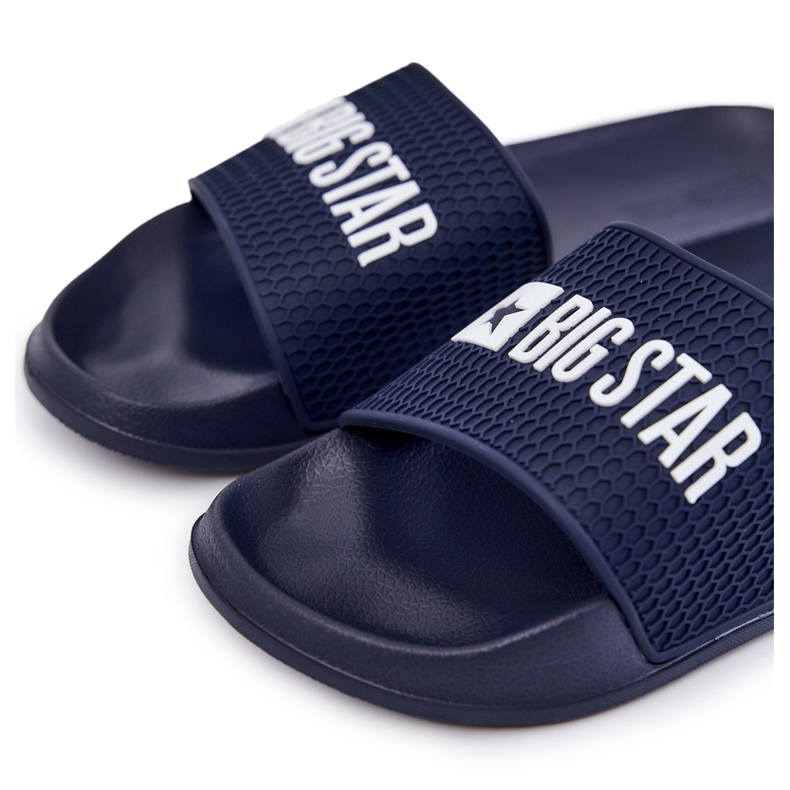 Herrenhausschuhe Big Star JJ174507 Marineblau navy blau 1