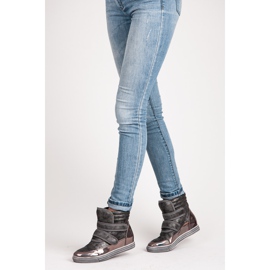 Show It Sneaker in Hochglanz grau 1