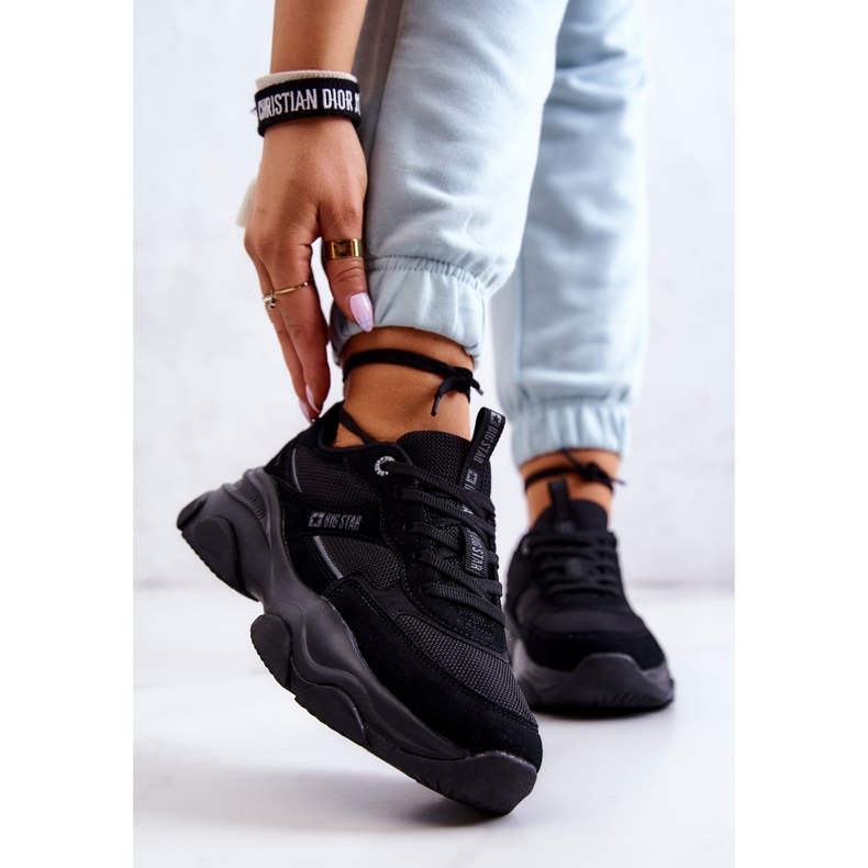 Damen Turnschuhe Sportschuhe Big Star JJ274578 Schwarz 1