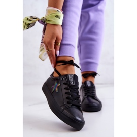 Lederturnschuhe Star Big Star JJ274243 Schwarz 1