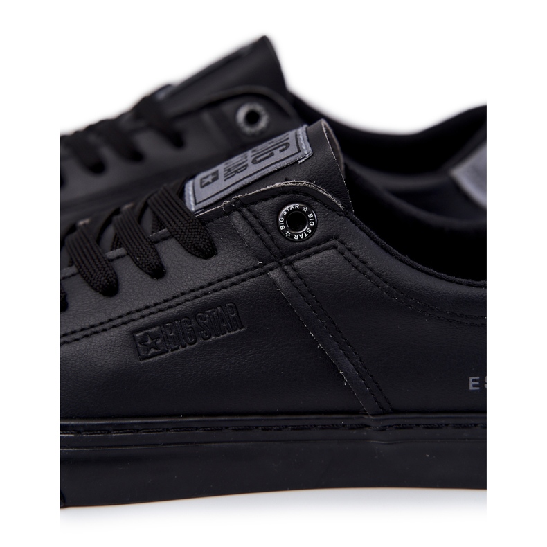 Leder Herren Sneakers Big Star JJ174108 Schwarz 1