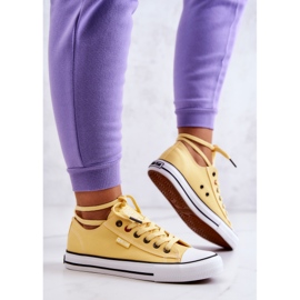 Damen Low Sneakers Big Star JJ274A002 Gelb 2