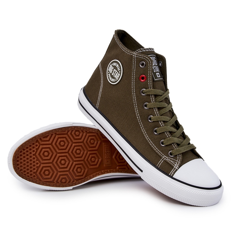 Herren High Sneakers Big Star JJ174387 Khaki 1