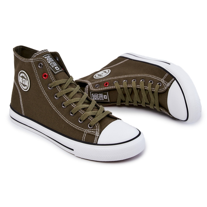 Herren High Sneakers Big Star JJ174387 Khaki 2